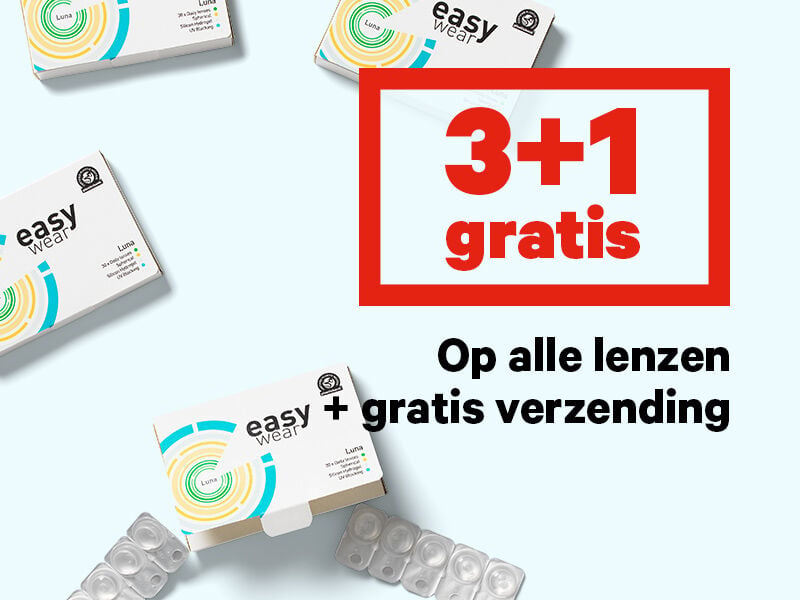 Actievoorwaarden 3+1 gratis lenzen